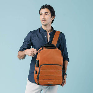 Rossi-Laptop Backpack-Rust