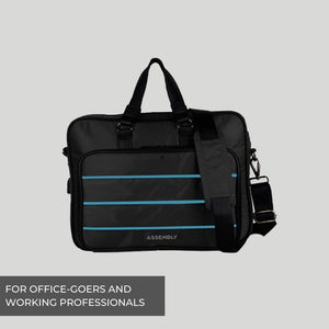 Neeson-Laptop Messenger Bag-Black