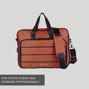 Neeson-Laptop Messenger Bag-Rust