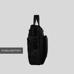 Neeson-Laptop Messenger Bag-Black